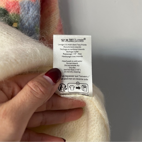 Sezane Malory Jumper in Painted Flowers size XXS - Picture 6 of 7